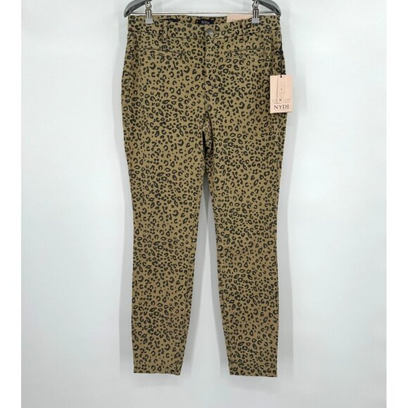 NYDJ Women's Ami Skinny Lift & Tuck Sierra Skinny Jeans Jaguar Print Size 8 NWT - Picture 1 of 6